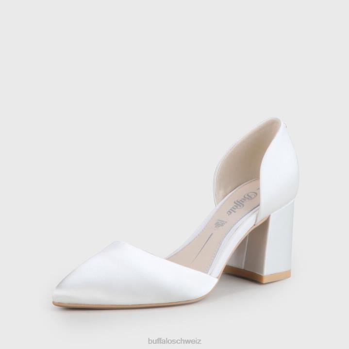 Buffalo Flora-Pumpe 846Z671 Elfenbein|Absätze