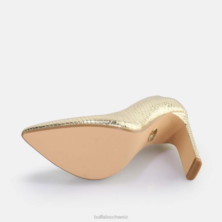 Buffalo Jolie Pump vegan 846Z184 Schlangengold|Absätze