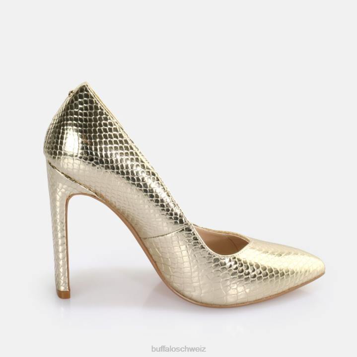 Buffalo Jolie Pump vegan 846Z184 Schlangengold|Absätze