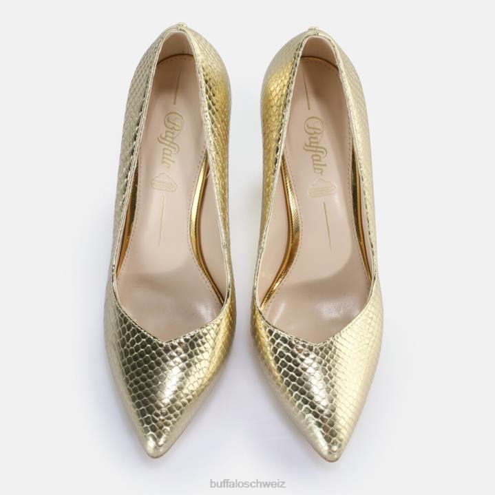 Buffalo Jolie Pump vegan 846Z184 Schlangengold|Absätze