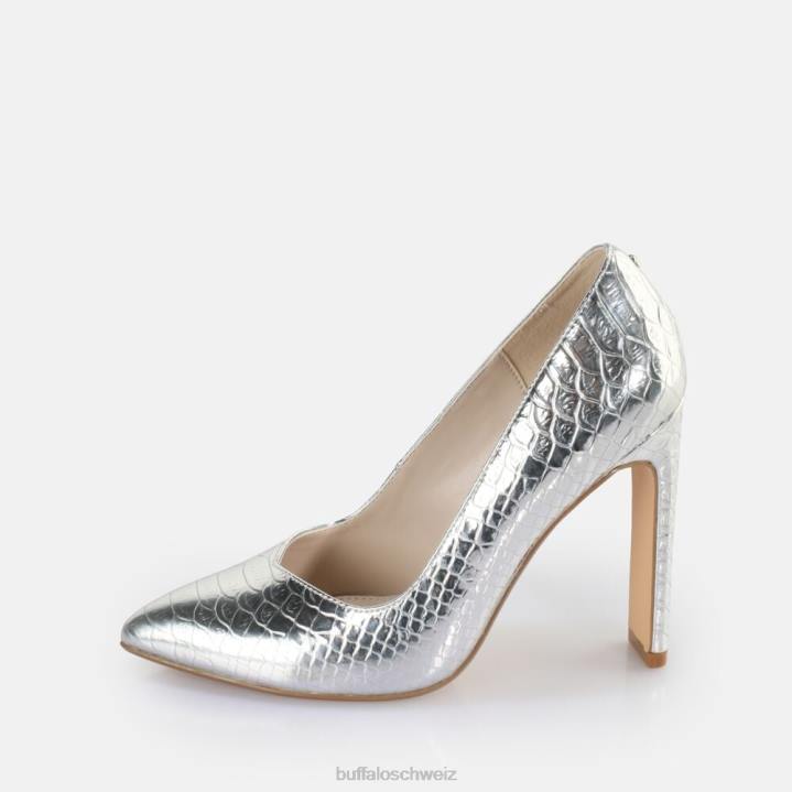 Buffalo Jolie Pump vegan 846Z185 Schlangensilber|Absätze