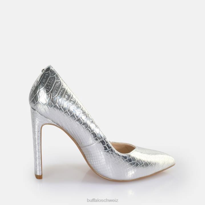 Buffalo Jolie Pump vegan 846Z185 Schlangensilber|Absätze