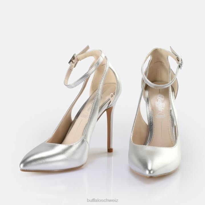 Buffalo Juliet Sling Pump Pump vegan 846Z813 Silber|Absätze