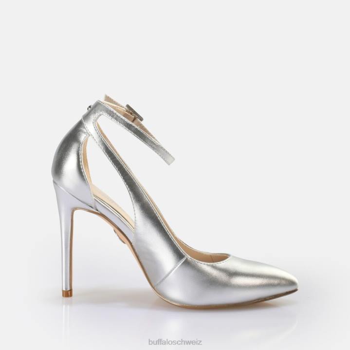 Buffalo Juliet Sling Pump Pump vegan 846Z813 Silber|Absätze