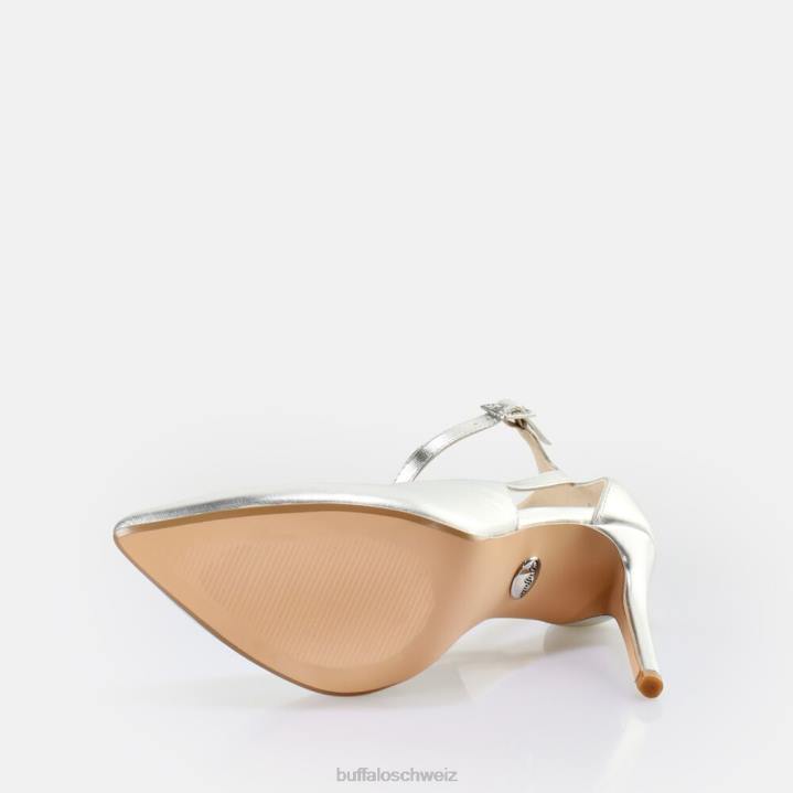 Buffalo Juliet Sling Pump Pump vegan 846Z813 Silber|Absätze