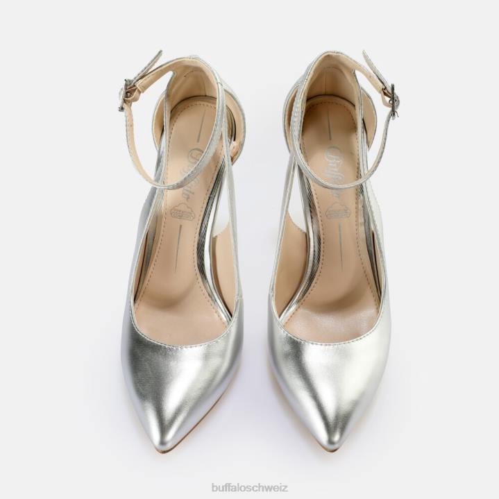 Buffalo Juliet Sling Pump Pump vegan 846Z813 Silber|Absätze
