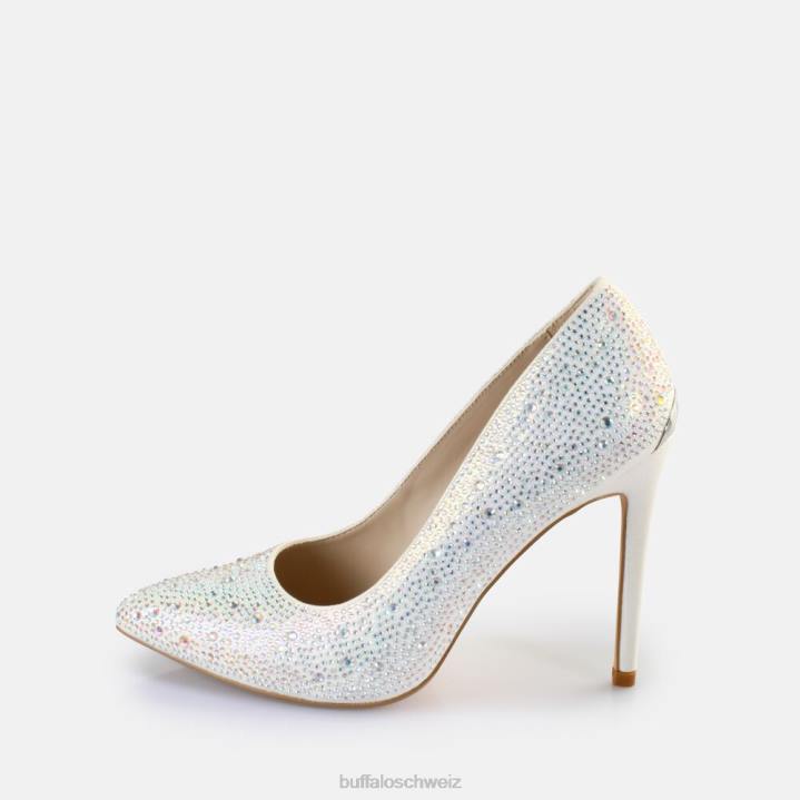 Buffalo Juliette Eispumpen vegan 846Z515 weiße Perle|Absätze
