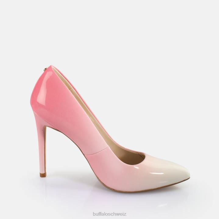 Buffalo Juliette Farbverlaufspumps vegan 846Z554 weiß-roter Farbverlauf|Absätze