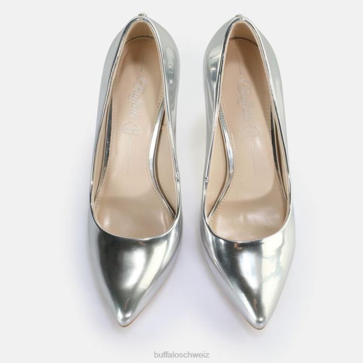 Buffalo Juliette Pump vegan 846Z396 Silber|Absätze