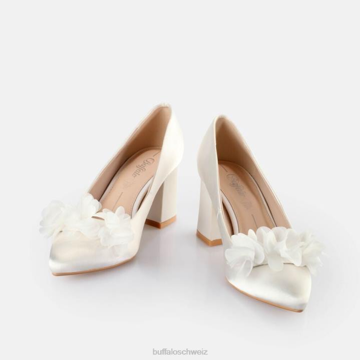 Buffalo Robyn Rose-Sandalen mit Absatz 846Z392 Elfenbein|Absätze