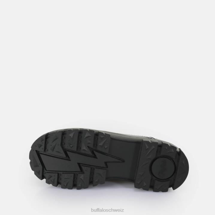 Buffalo Aspha Brogue-Slipper vegan 846Z160 Schwarz|Slipper