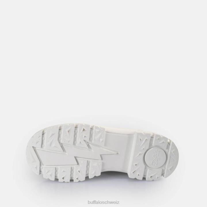Buffalo Aspha Brogue-Slipper vegan 846Z161 Weiss|Slipper