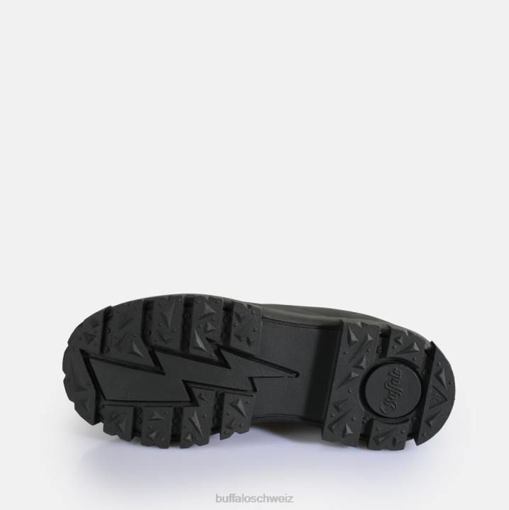 Buffalo Aspha Clog 01 Slipper vegan 846Z255 Schwarz|Slipper