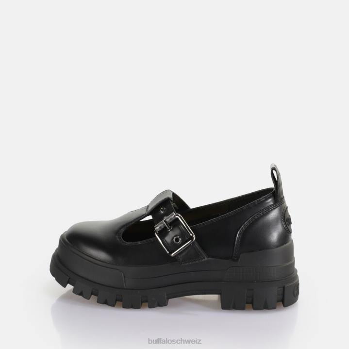 Buffalo Aspha Jane Loafer vegan 846Z274 Schwarz|Slipper