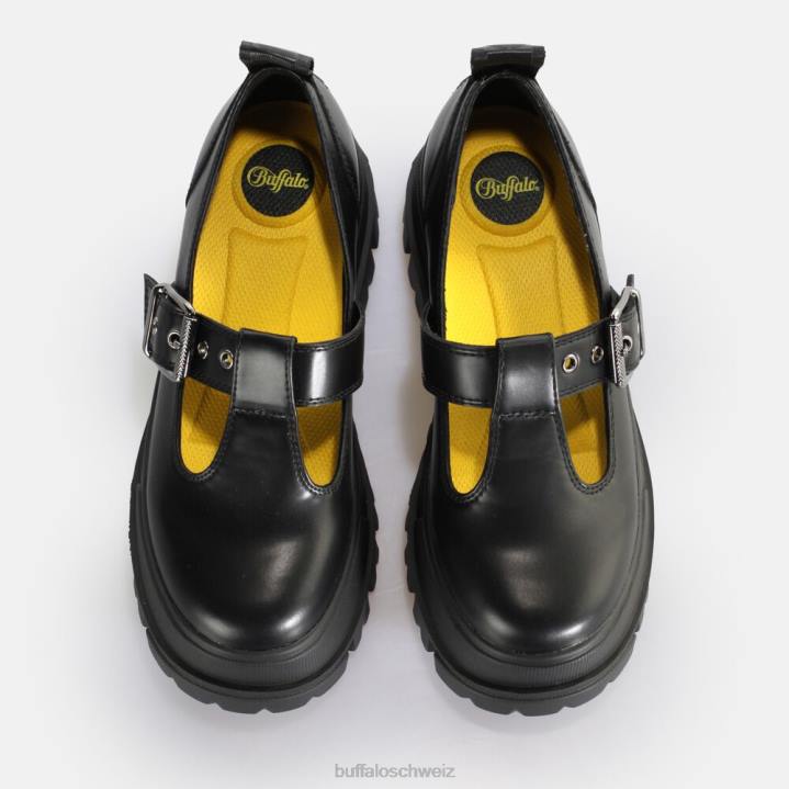 Buffalo Aspha Jane Loafer vegan 846Z274 Schwarz|Slipper