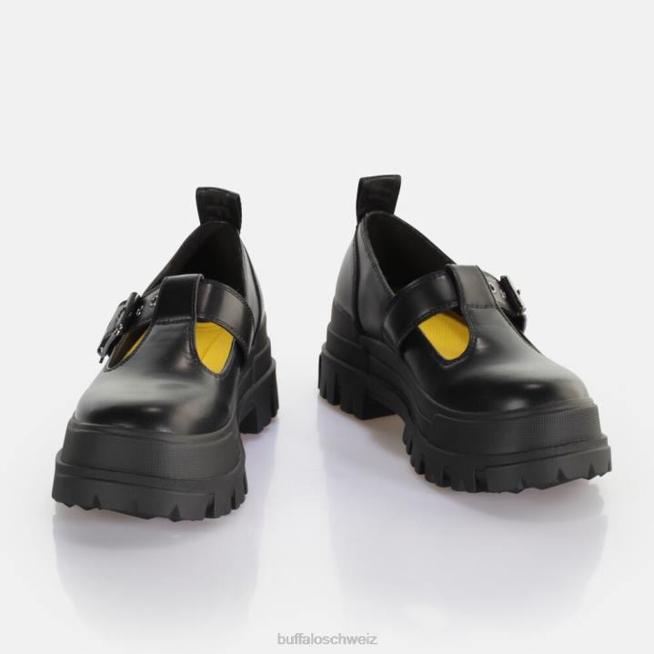 Buffalo Aspha Jane Loafer vegan 846Z274 Schwarz|Slipper