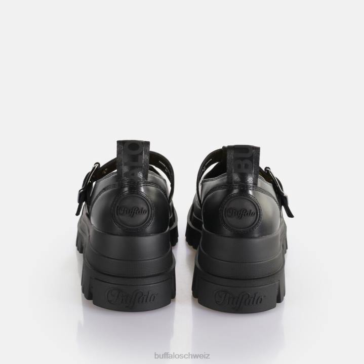 Buffalo Aspha Jane Loafer vegan 846Z274 Schwarz|Slipper