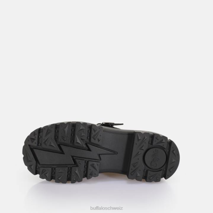 Buffalo Aspha Jane Loafer vegan 846Z274 Schwarz|Slipper