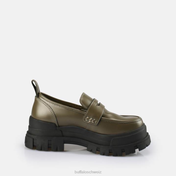 Buffalo Aspha Loafer vegan 846Z241 khaki|Slipper