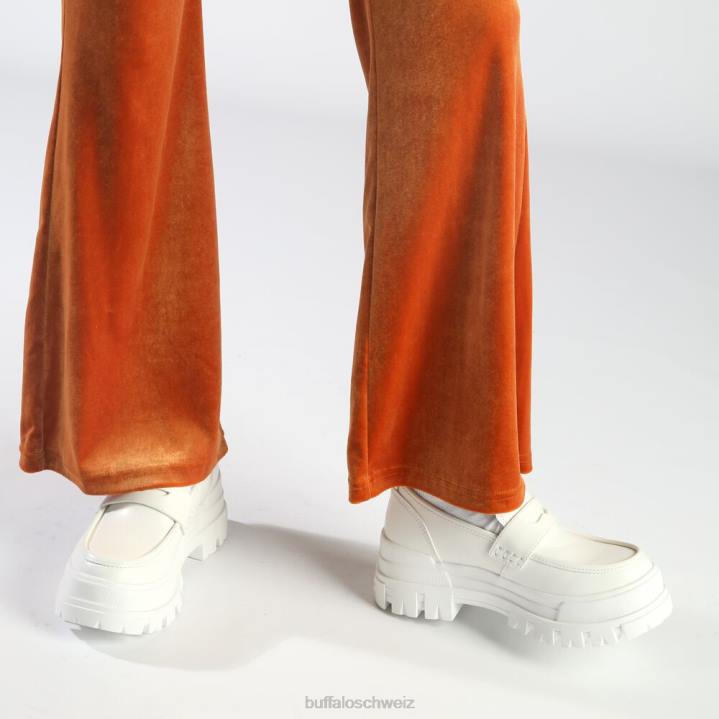 Buffalo Aspha Loafer vegan 846Z242 Weiss|Slipper