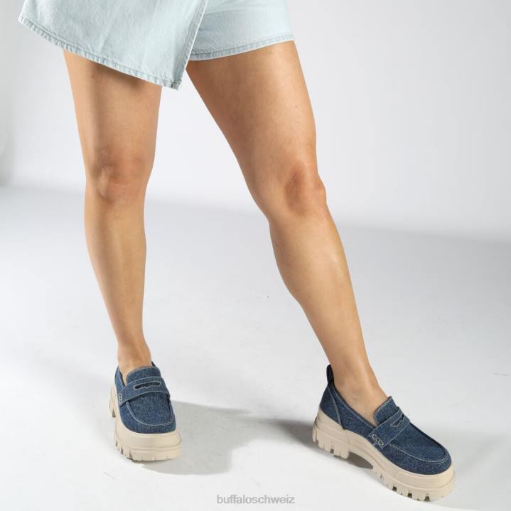 Buffalo Aspha Loafer vegan 846Z243 Schwarz|Slipper