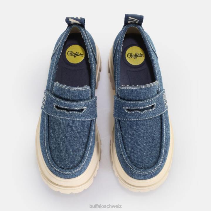 Buffalo Aspha Loafer vegan 846Z243 Schwarz|Slipper