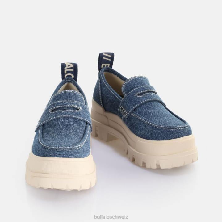 Buffalo Aspha Loafer vegan 846Z243 Schwarz|Slipper