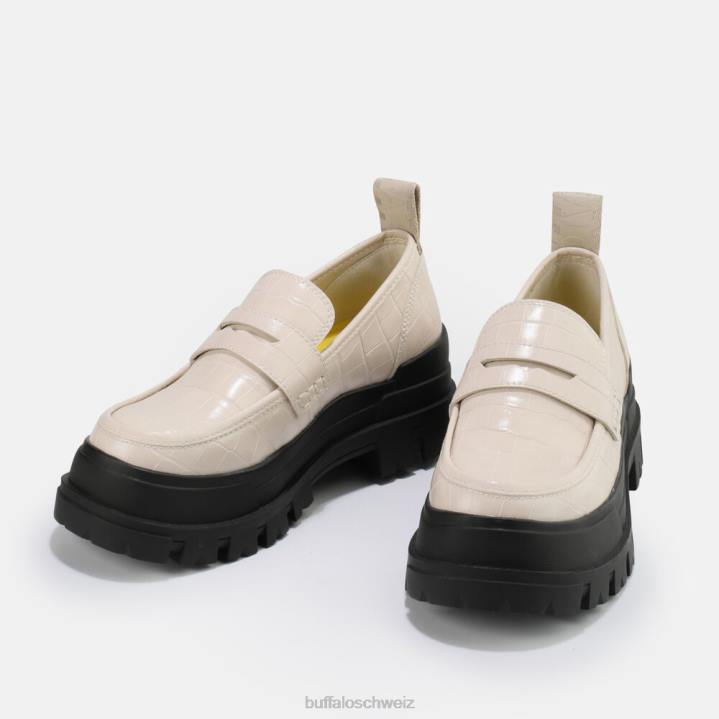 Buffalo Aspha Loafer vegan 846Z623 Creme|Slipper