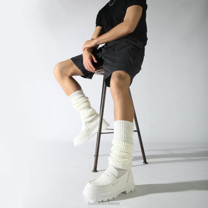 Buffalo Aspha Loafer vegan 846Z664 Weiss|Slipper
