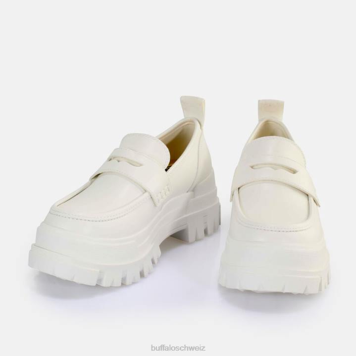 Buffalo Aspha Loafer vegan 846Z664 Weiss|Slipper