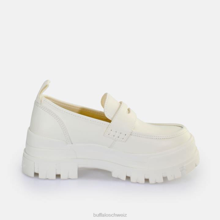 Buffalo Aspha Loafer vegan 846Z664 Weiss|Slipper