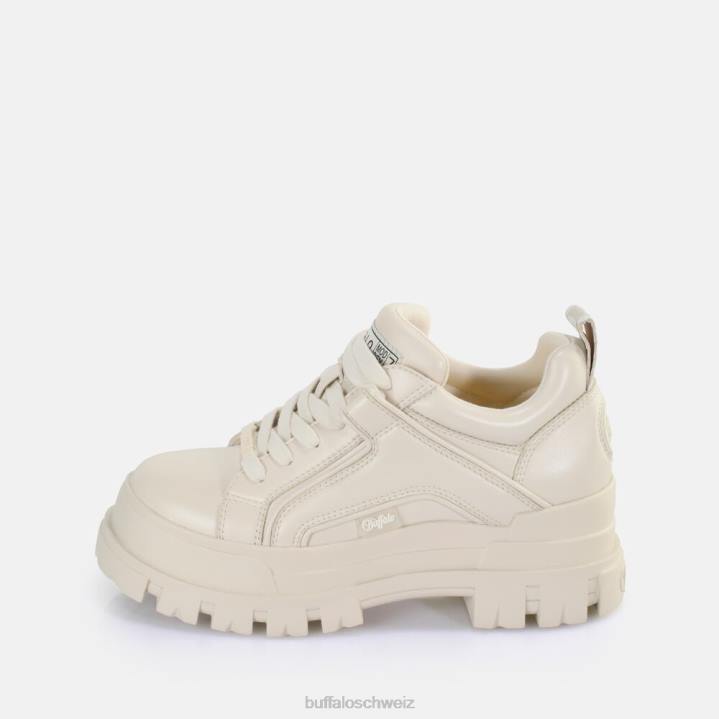 Buffalo Aspha NC Lace Lo Loafer vegan 846Z643 Creme|Slipper