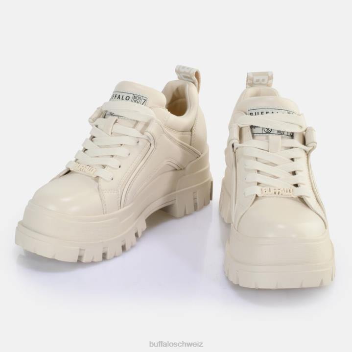 Buffalo Aspha NC Lace Lo Loafer vegan 846Z643 Creme|Slipper