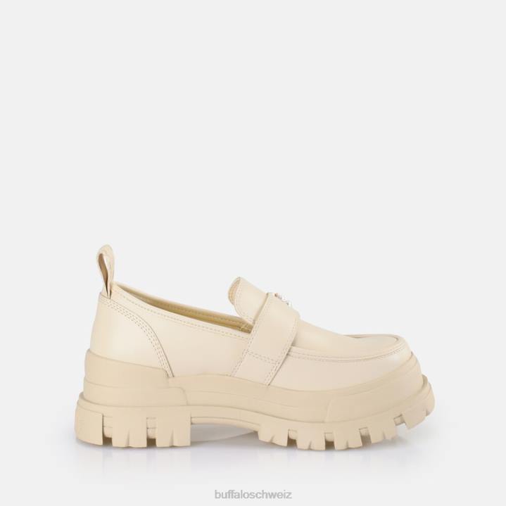 Buffalo Aspha-Slipper mit Schnalle, vegan 846Z581 Beige|Slipper