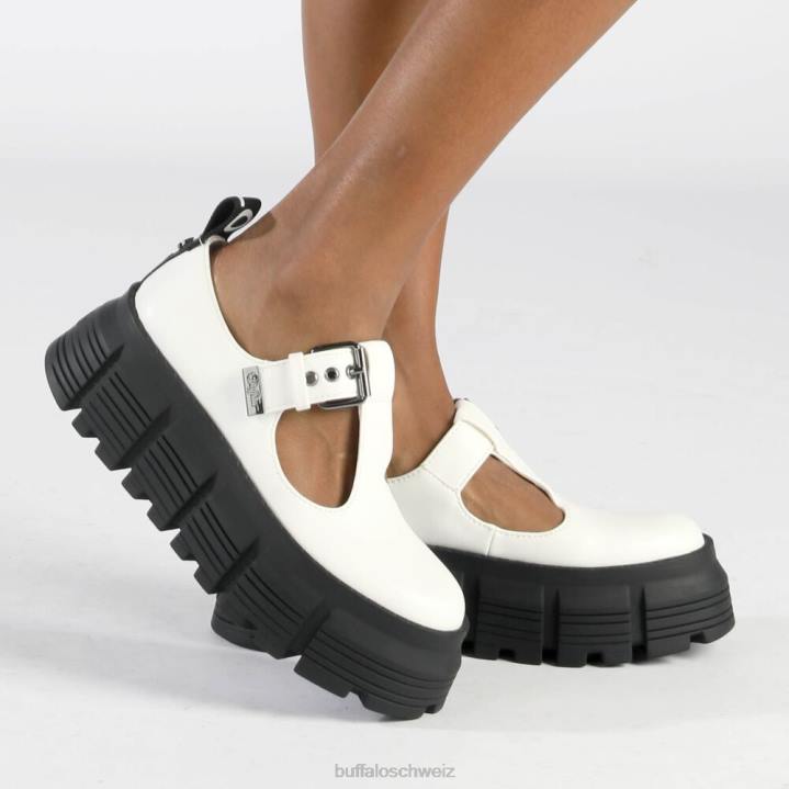 Buffalo Ava Mary Loafer vegan 846Z524 Weiss|Slipper