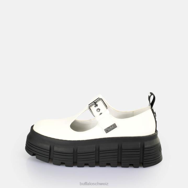 Buffalo Ava Mary Loafer vegan 846Z524 Weiss|Slipper