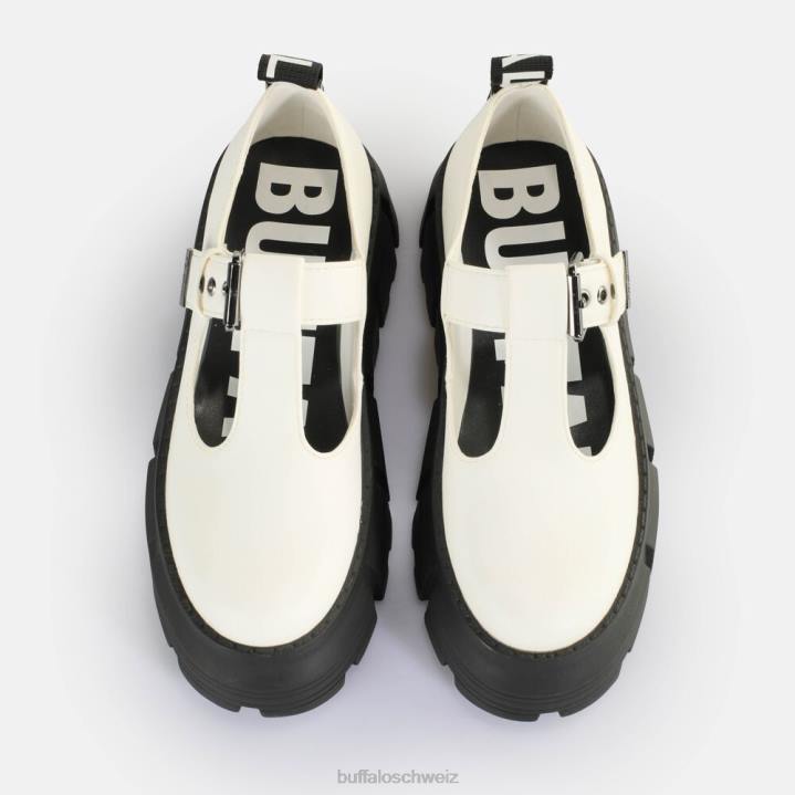 Buffalo Ava Mary Loafer vegan 846Z524 Weiss|Slipper