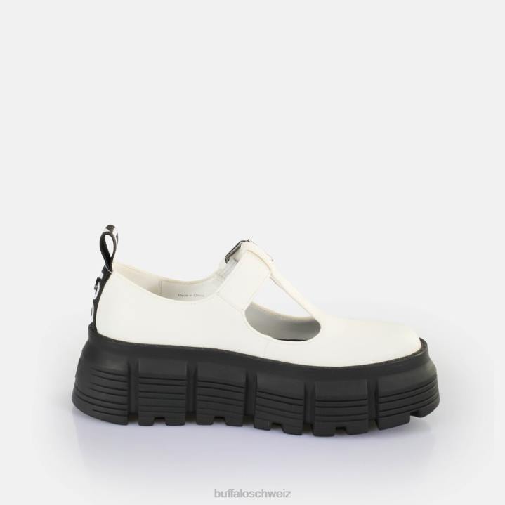 Buffalo Ava Mary Loafer vegan 846Z524 Weiss|Slipper