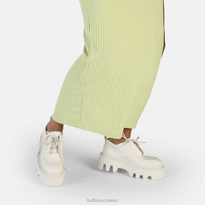 Buffalo Flora Laceup Lo Loafer vegan 846Z811 Creme|Slipper