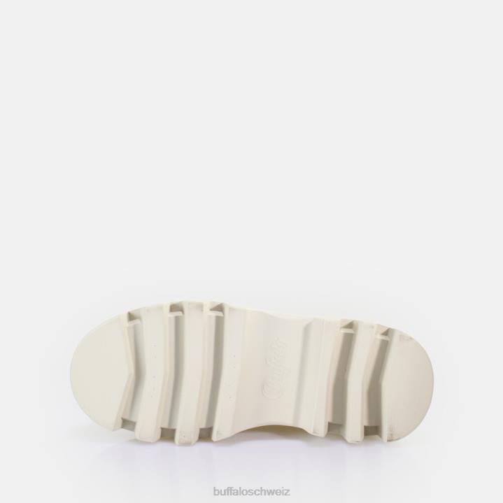 Buffalo Flora Laceup Lo Loafer vegan 846Z811 Creme|Slipper