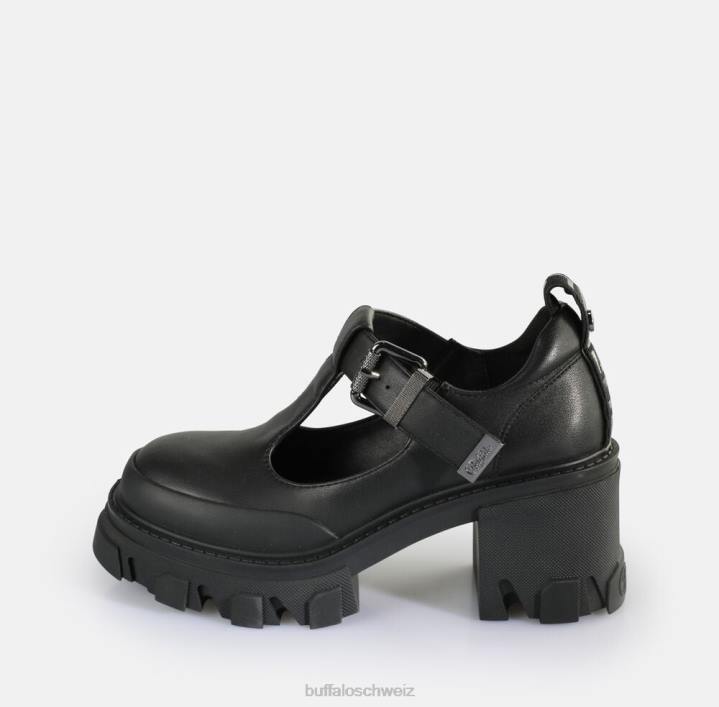 Buffalo Riot Jane Loafers vegan 846Z441 Schwarz|Slipper