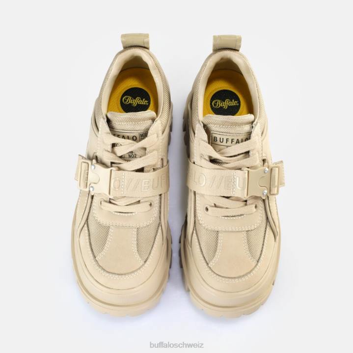 Buffalo aspha com lo Loafers vegan 846Z499 Creme|Slipper