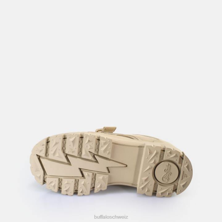 Buffalo aspha com lo Loafers vegan 846Z499 Creme|Slipper