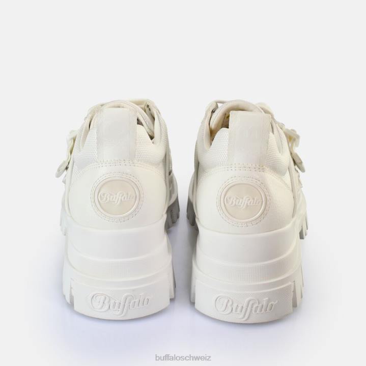 Buffalo aspha com lo Loafers vegan 846Z500 Weiss|Slipper