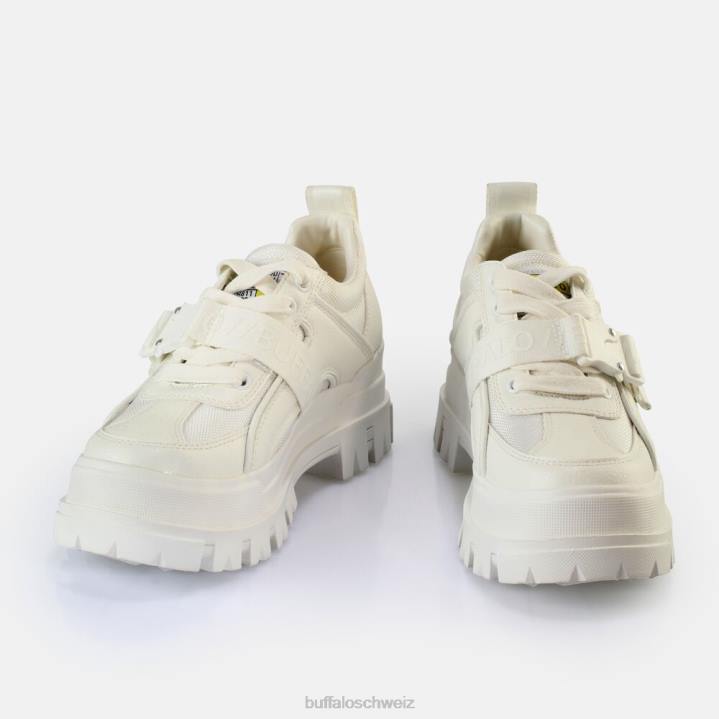 Buffalo aspha com lo Loafers vegan 846Z500 Weiss|Slipper