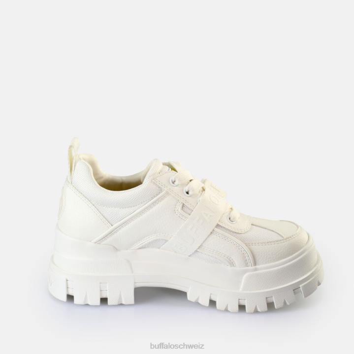 Buffalo aspha com lo Loafers vegan 846Z500 Weiss|Slipper