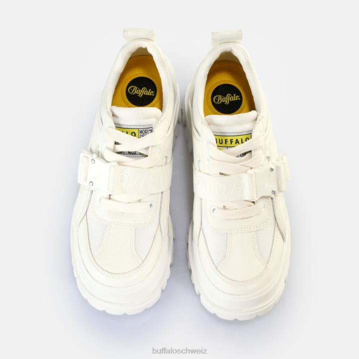 Buffalo aspha com lo Loafers vegan 846Z500 Weiss|Slipper