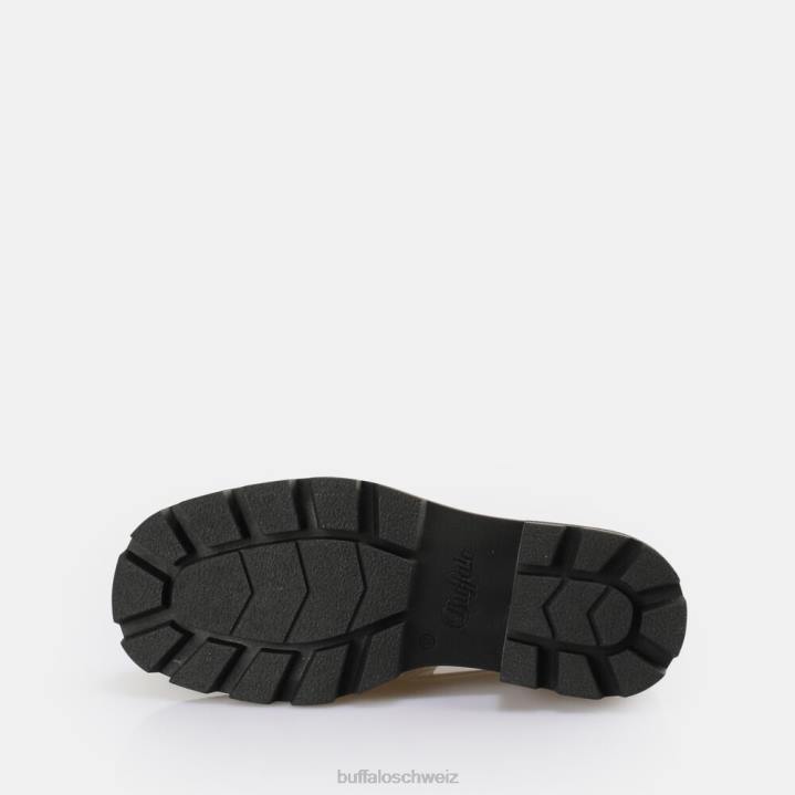 Buffalo quadratischer Loafer-Schuh 846Z742 Schwarz|Slipper