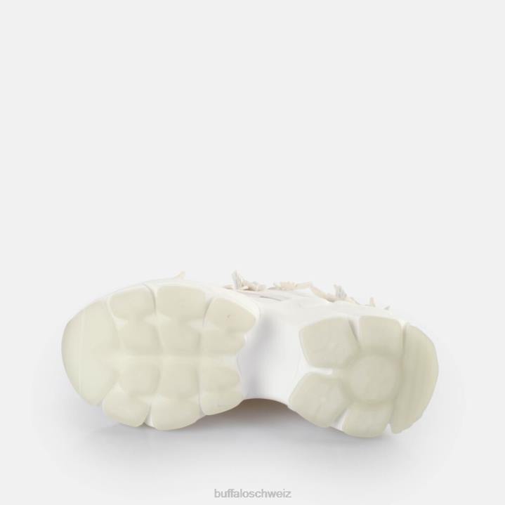 Buffalo Binary Butterfly Sneakers Low vegan 846Z43 weiß/Meerjungfrau|Turnschuhe