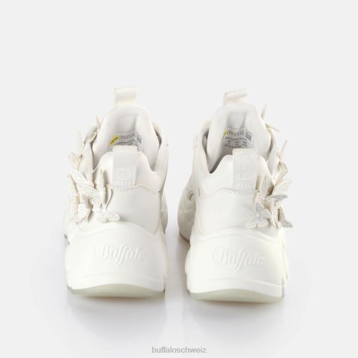 Buffalo Binary Butterfly Sneakers Low vegan 846Z43 weiß/Meerjungfrau|Turnschuhe